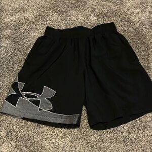 Under Armour Black and Gray Sports Shorts